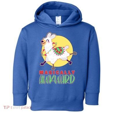 Funny Cute Magically Awkward Llama Alpaca Toddler Hoodie