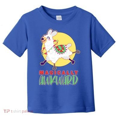 Funny Cute Magically Awkward Llama Alpaca Toddler T-Shirt