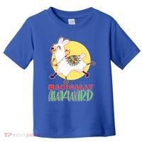 Funny Cute Magically Awkward Llama Alpaca Toddler T-Shirt thumb 0