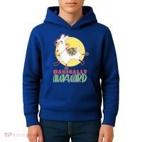 Funny Cute Magically Awkward Llama Alpaca Kids Hoodie thumb 4