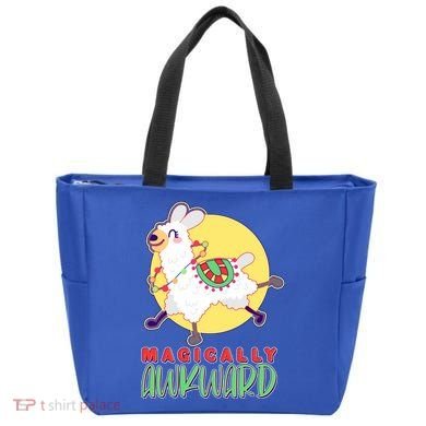 Funny Cute Magically Awkward Llama Alpaca Tote Bag