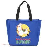 Funny Cute Magically Awkward Llama Alpaca Tote Bag thumb 0