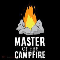 Funny Camping Master Of The Campfire Outdoor Camper Stripe Pom Pom Beanie thumb 2