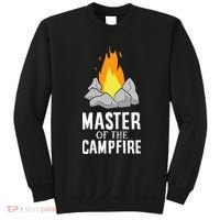Funny Camping Master Of The Campfire Outdoor Camper Sweatshirt thumb 0