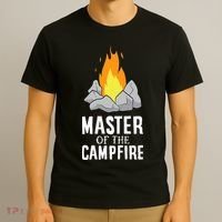 Funny Camping Master Of The Campfire Outdoor Camper T-Shirt thumb 3