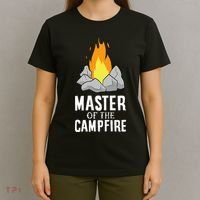 Funny Camping Master Of The Campfire Outdoor Camper T-Shirt thumb 4