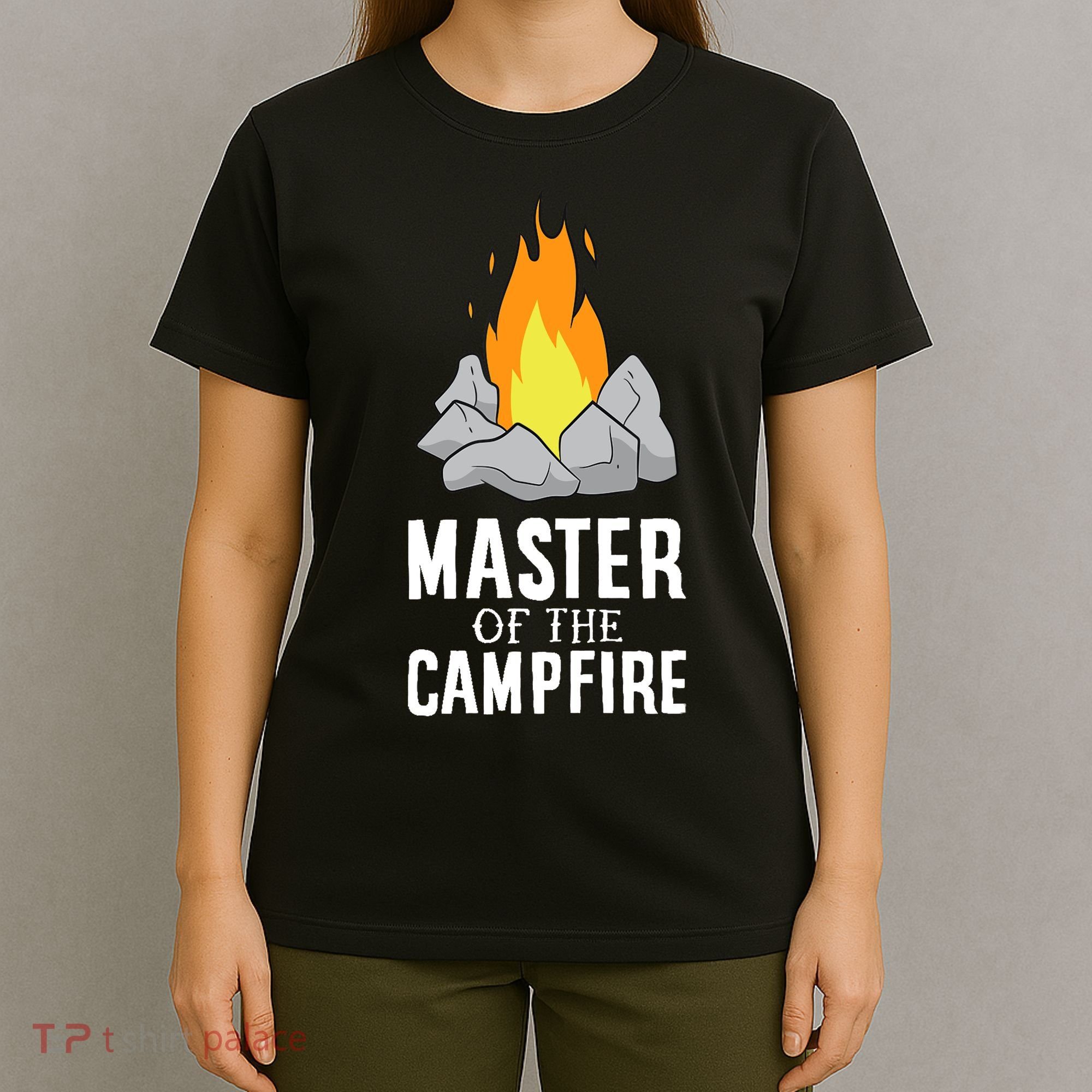Funny Camping Master Of The Campfire Outdoor Camper T-Shirt