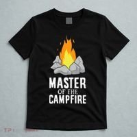 Funny Camping Master Of The Campfire Outdoor Camper T-Shirt thumb 5