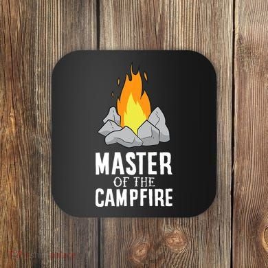 Funny Camping Master Of The Campfire Outdoor Camper Coaster