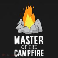 Funny Camping Master Of The Campfire Outdoor Camper Mousepad thumb 1
