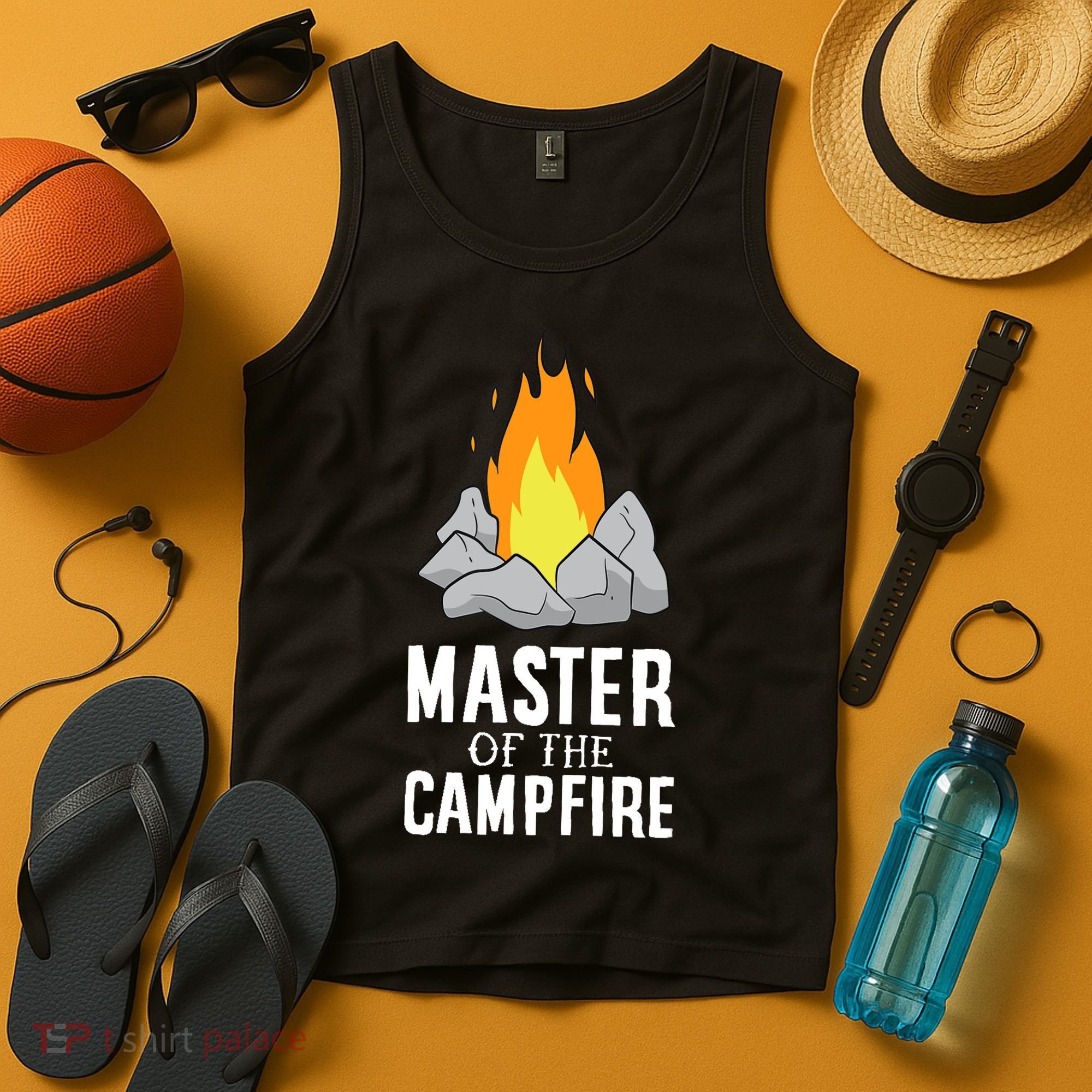 Funny Camping Master Of The Campfire Outdoor Camper Tank Top