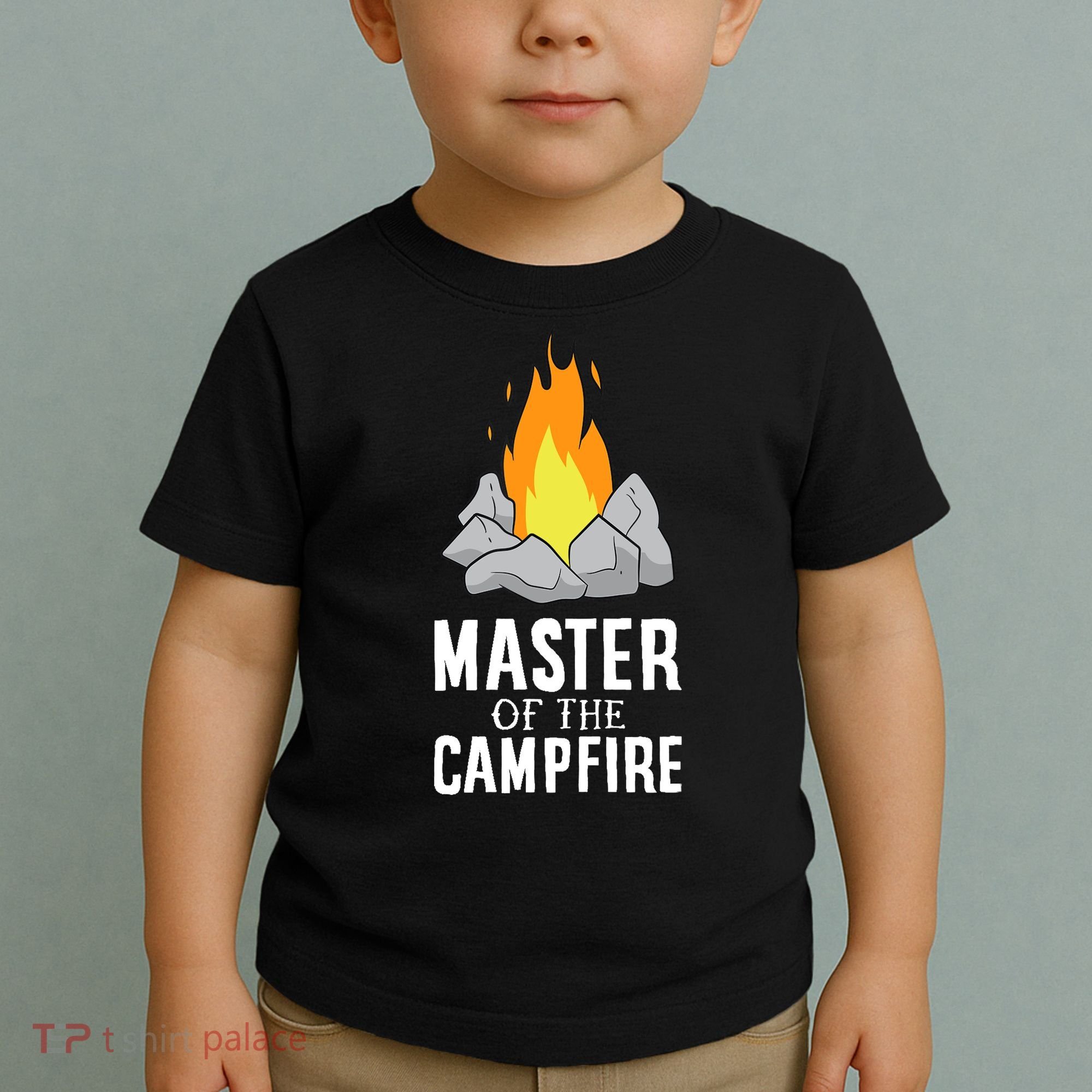Funny Camping Master Of The Campfire Outdoor Camper Toddler T-Shirt