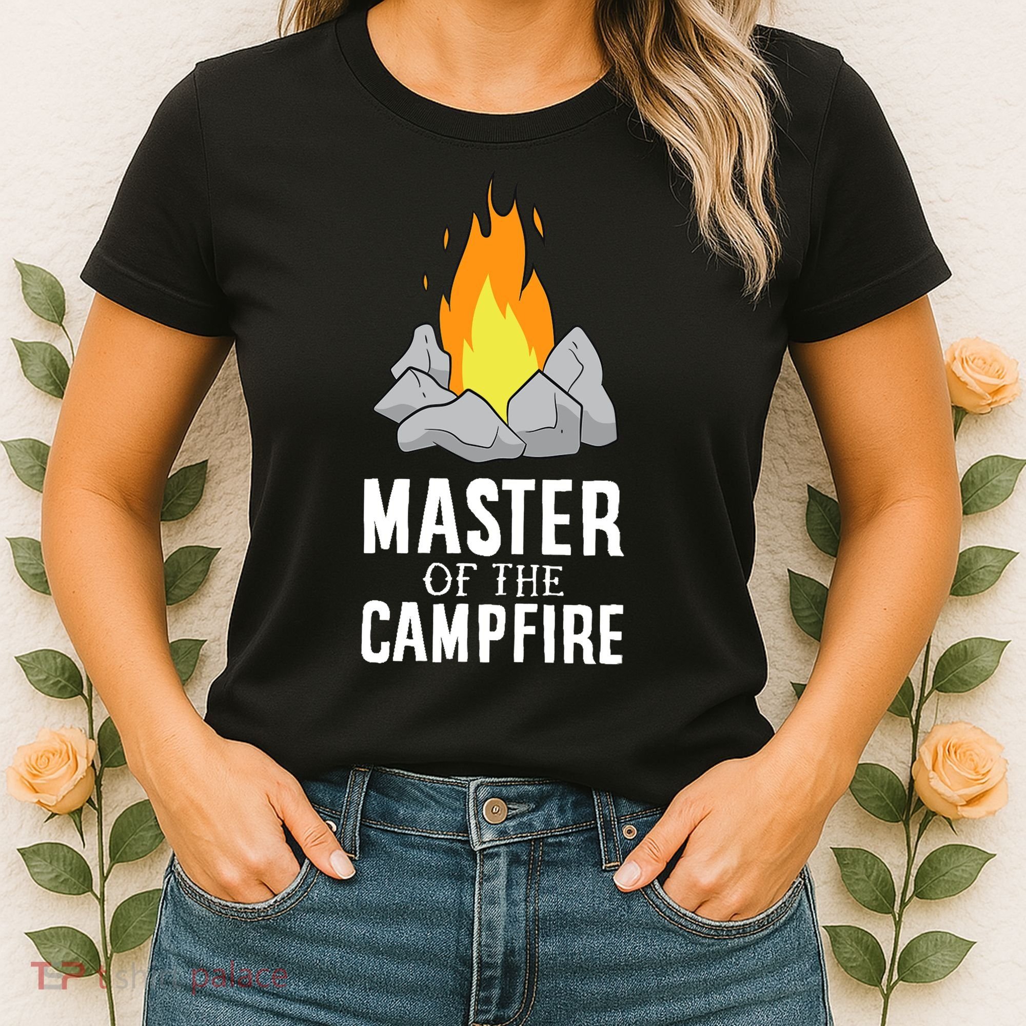 Funny Camping Master Of The Campfire Outdoor Camper Women's T-Shirt