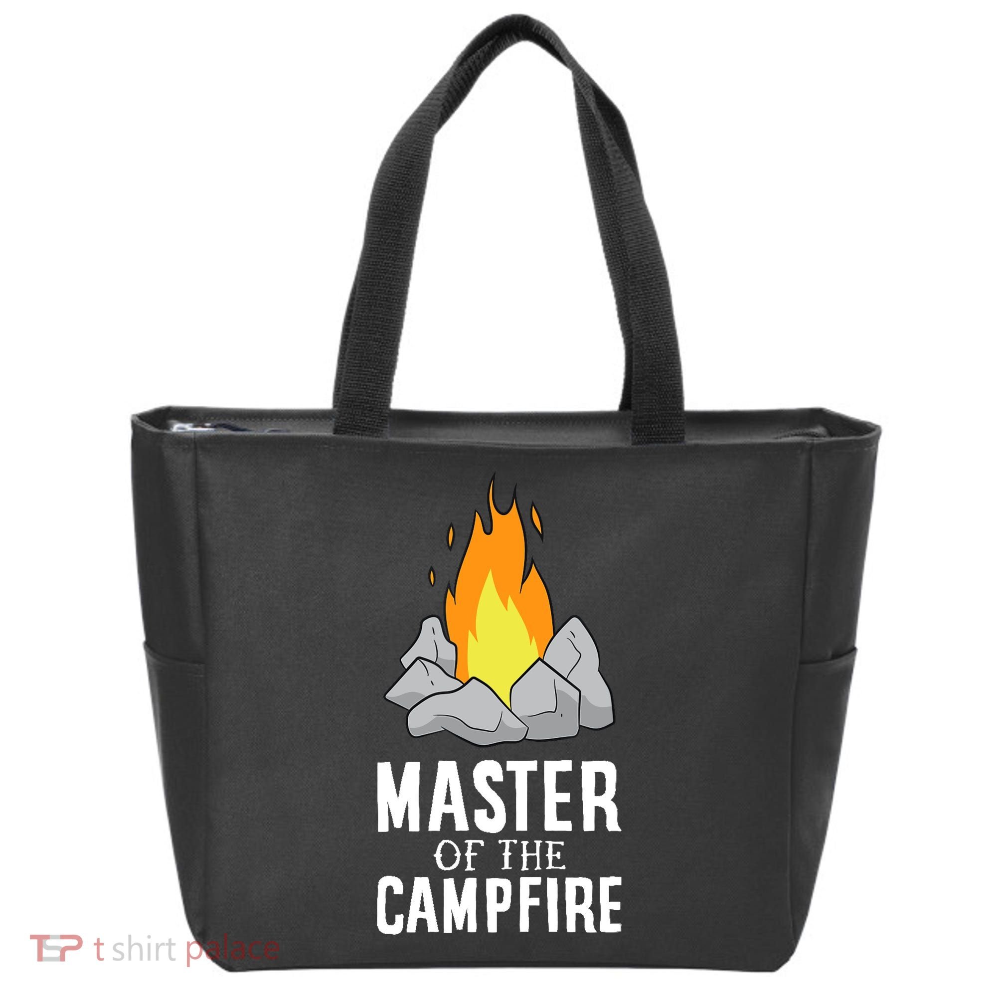 Funny Camping Master Of The Campfire Outdoor Camper Tote Bag