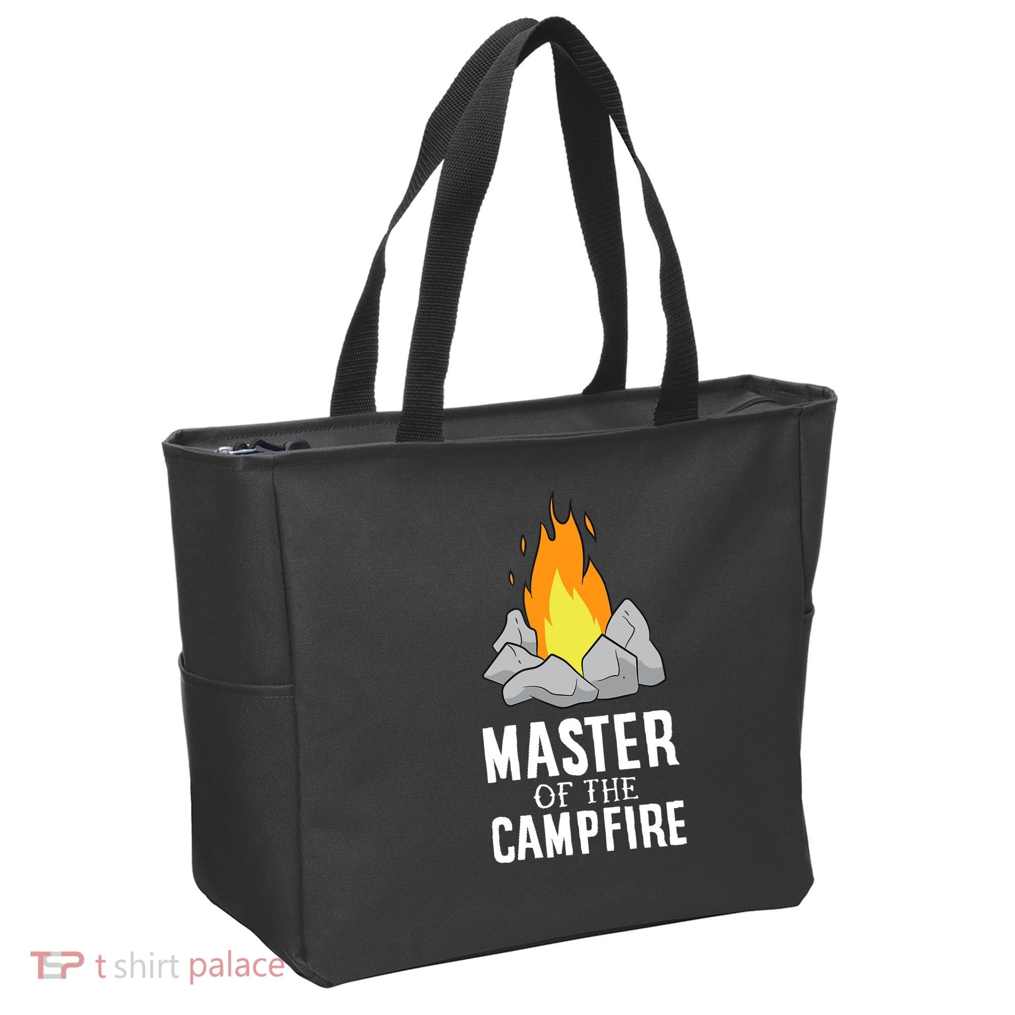 Funny Camping Master Of The Campfire Outdoor Camper Tote Bag
