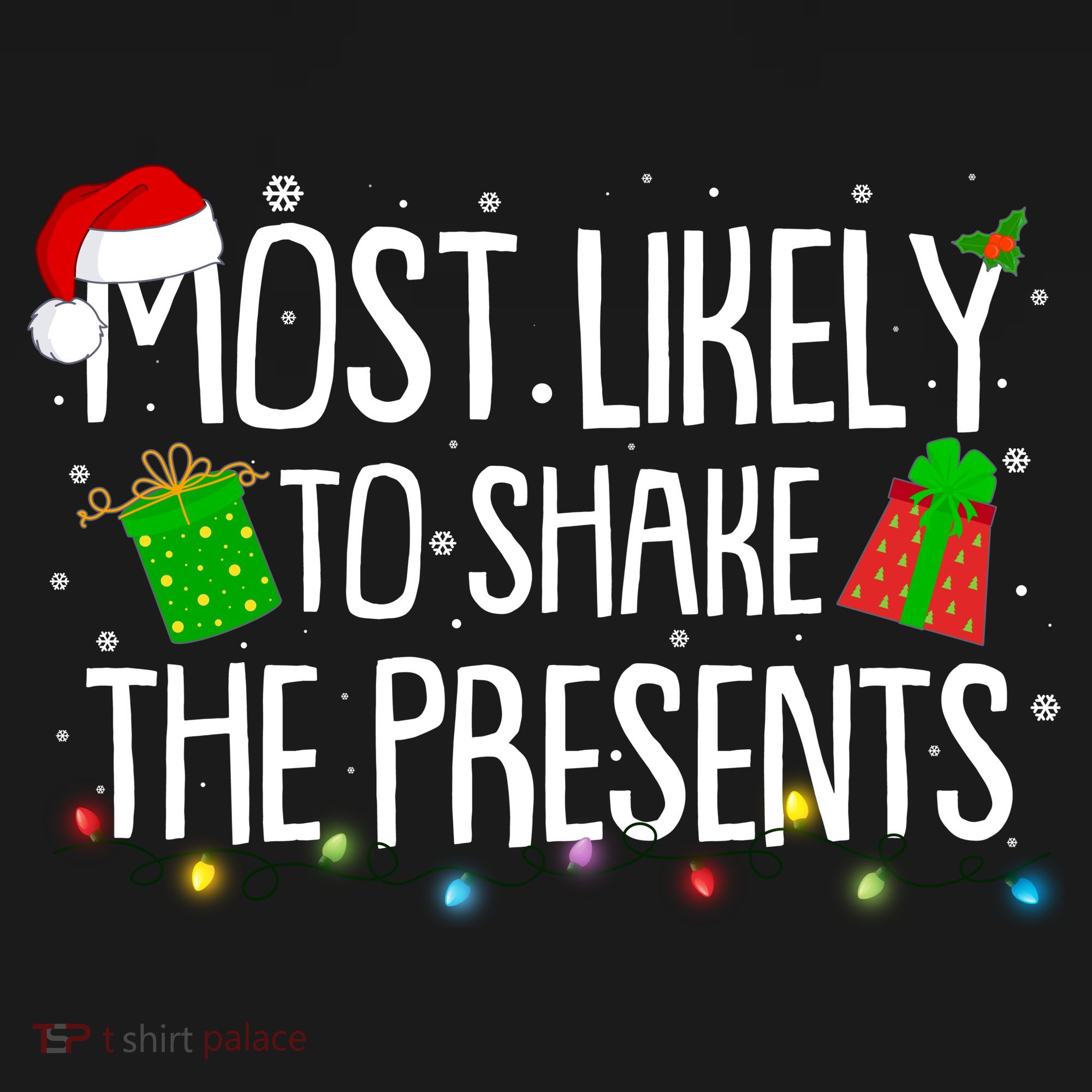 Funny Christmas Most Likely To Shake The Presents Visor