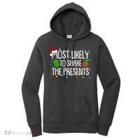 Funny Christmas Most Likely To Shake The Presents Women's Hoodie thumb 0