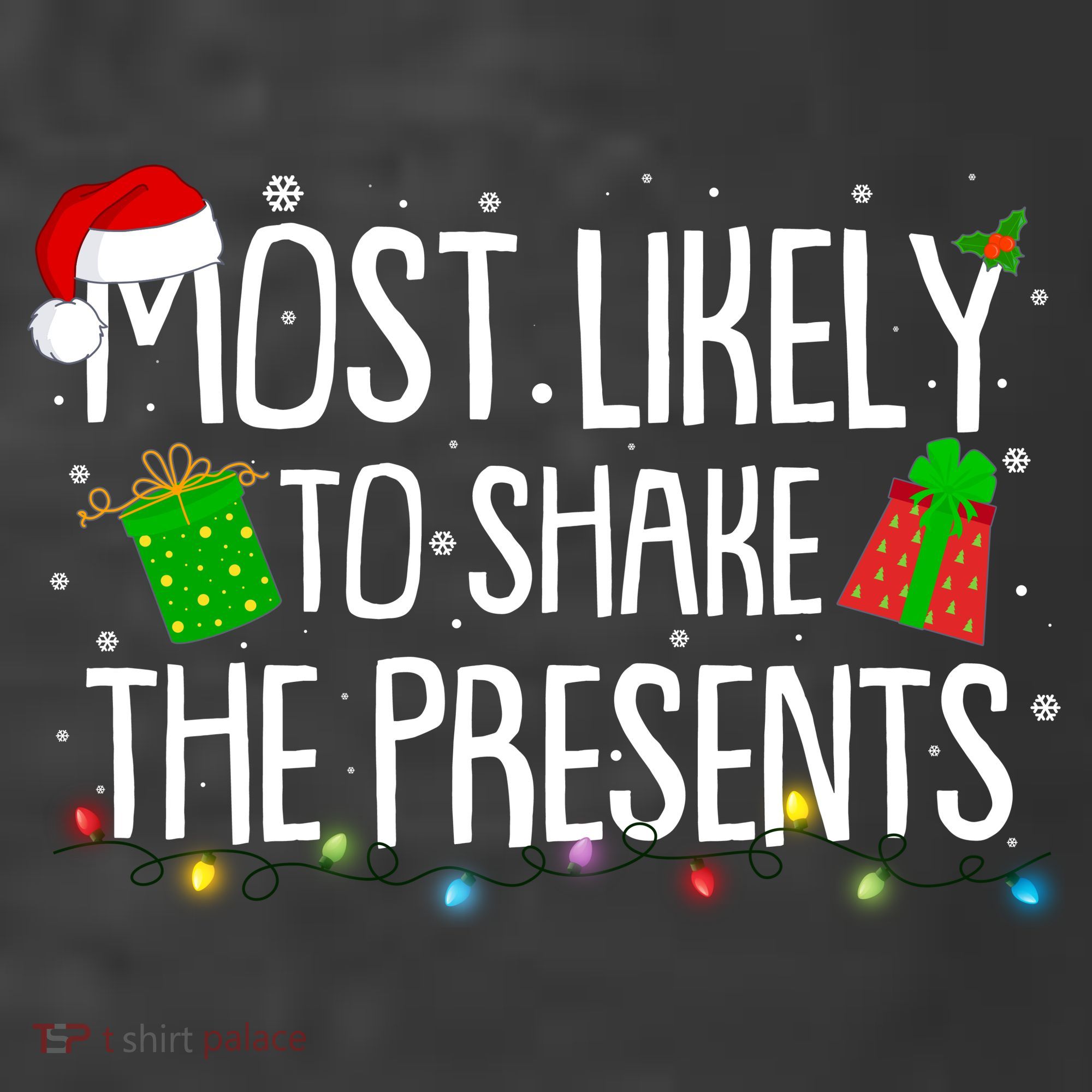 Funny Christmas Most Likely To Shake The Presents Women's Hoodie