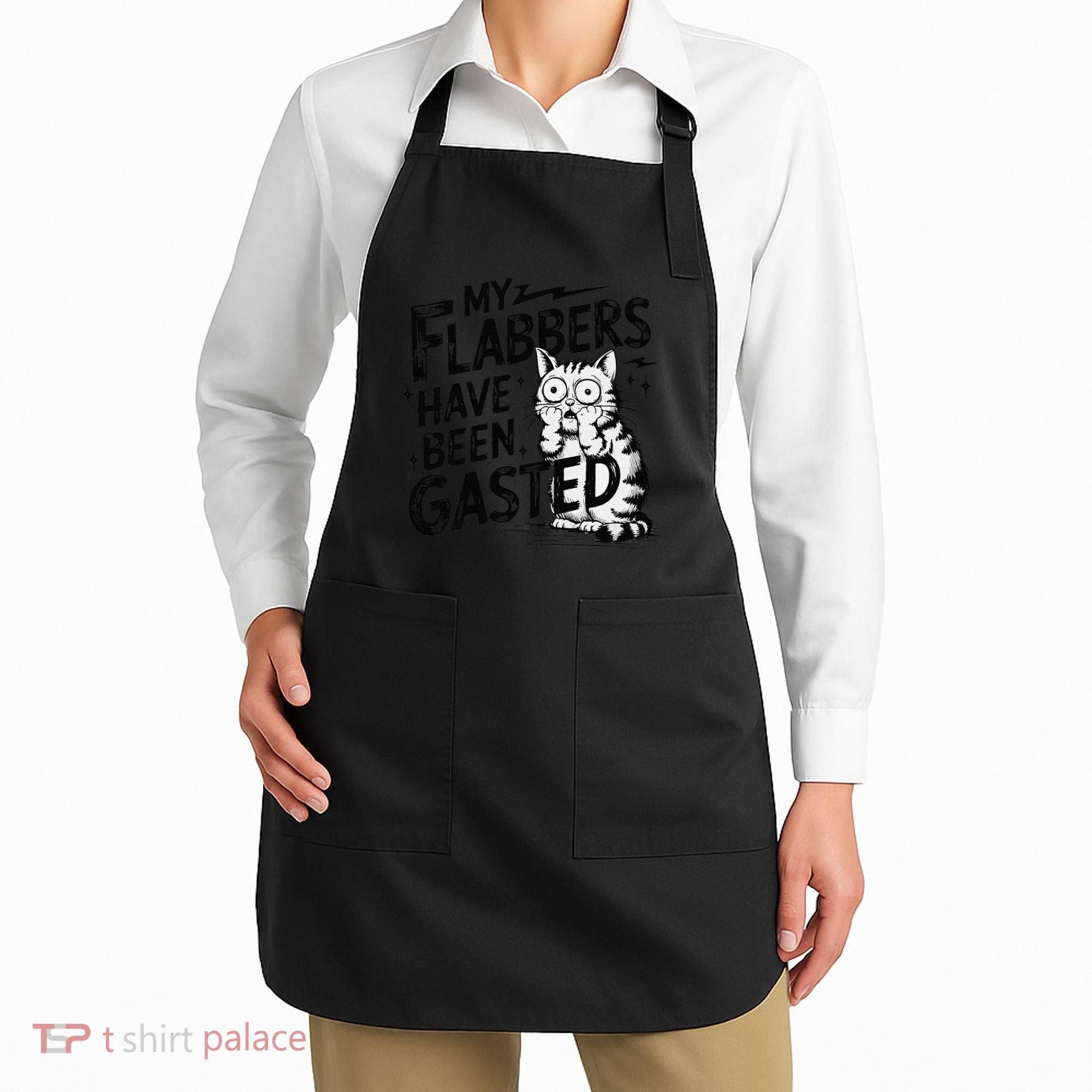 Funny Cat Meme My Flabbers Have Been Gasted Apron