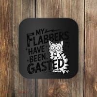 Funny Cat Meme My Flabbers Have Been Gasted Coaster thumb 0