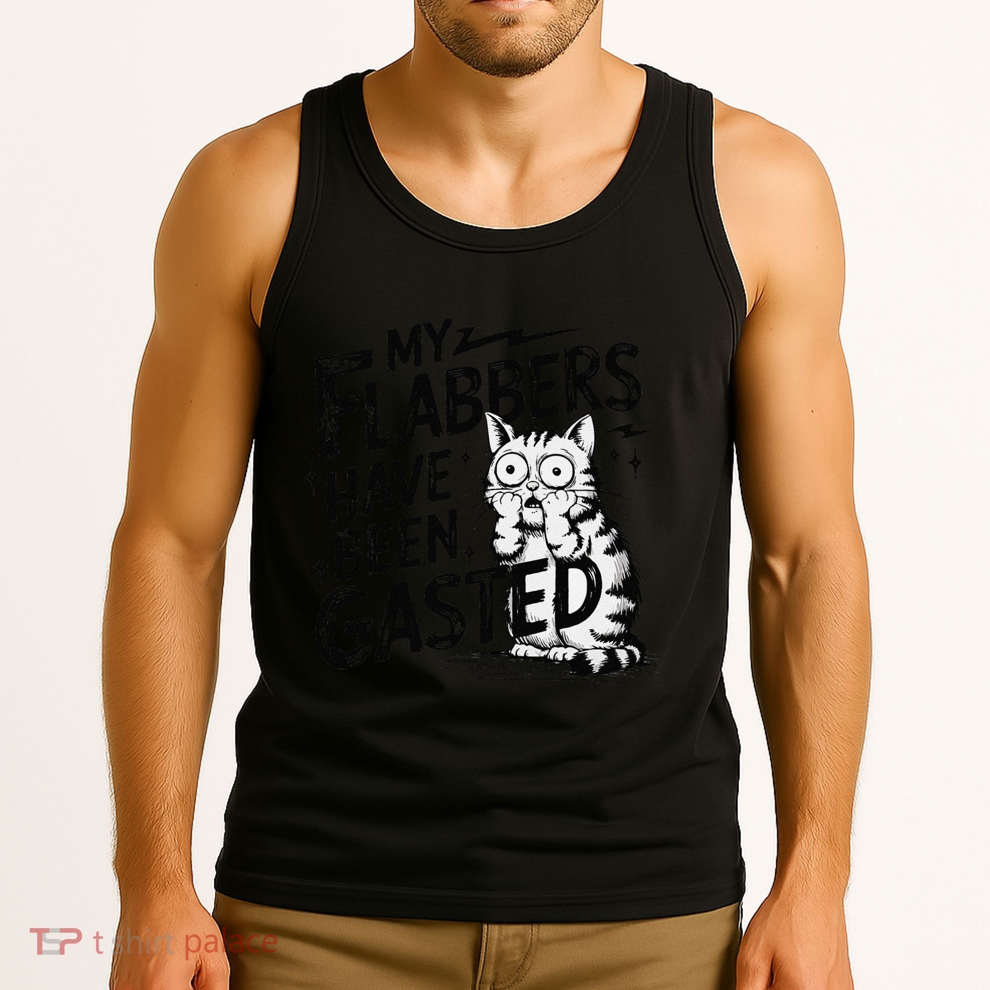 Funny Cat Meme My Flabbers Have Been Gasted Tank Top