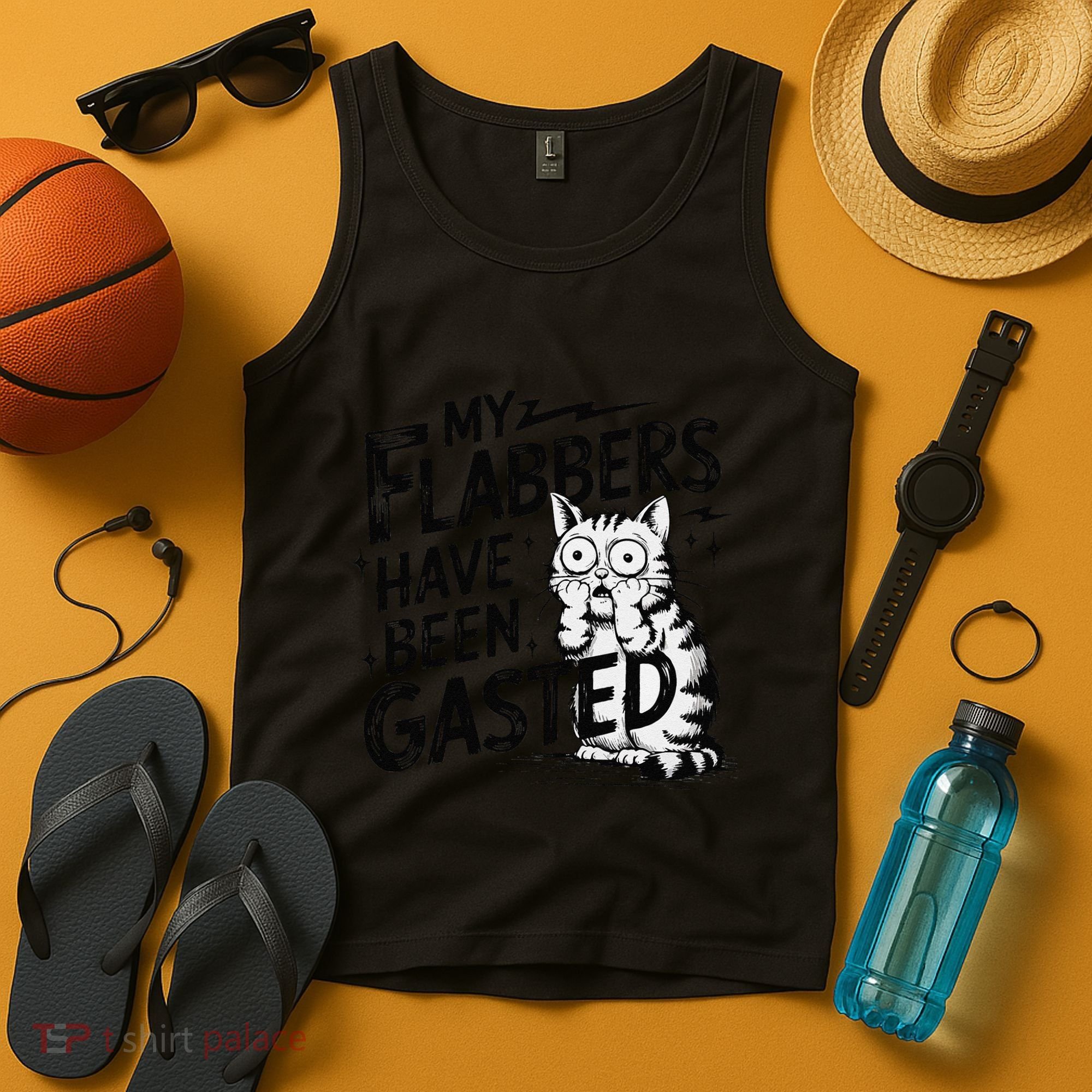 Funny Cat Meme My Flabbers Have Been Gasted Tank Top