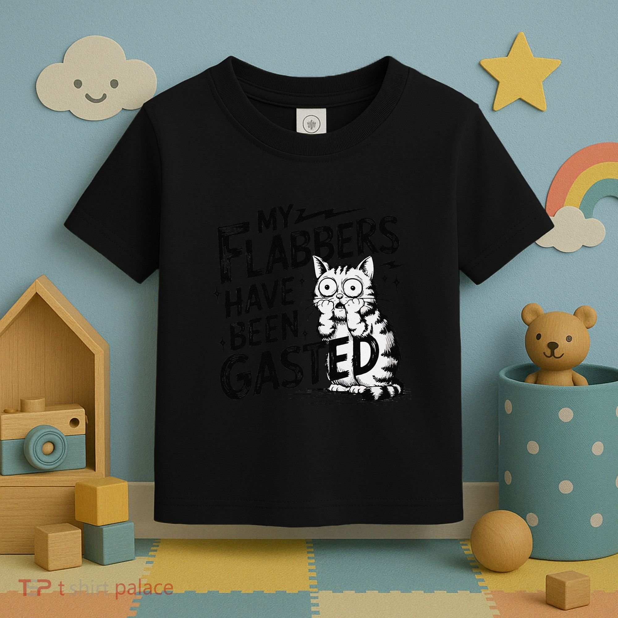 Funny Cat Meme My Flabbers Have Been Gasted Toddler T-Shirt