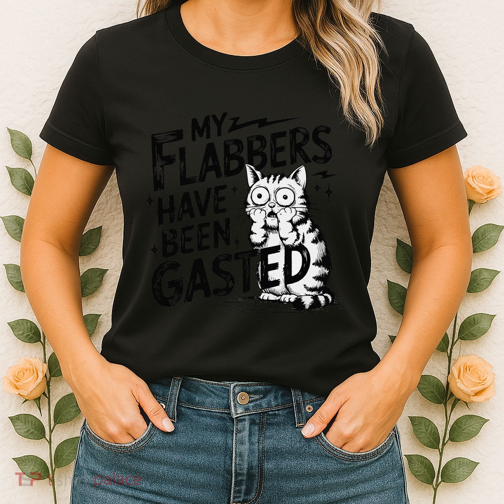Funny Cat Meme My Flabbers Have Been Gasted Women's T-Shirt