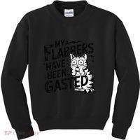 Funny Cat Meme My Flabbers Have Been Gasted Kids Sweatshirt thumb 0