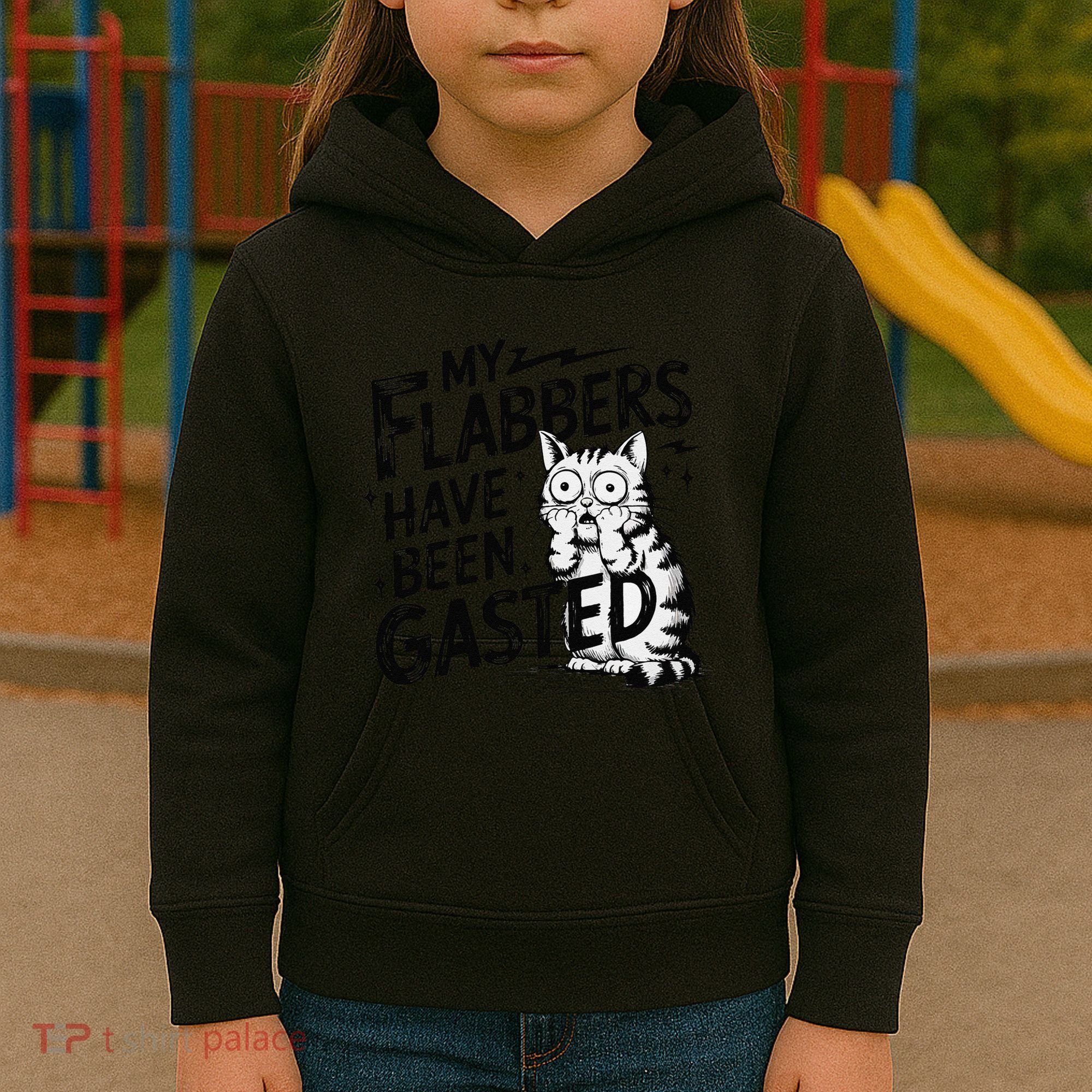 Funny Cat Meme My Flabbers Have Been Gasted Kids Hoodie