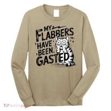 Funny Cat Meme My Flabbers Have Been Gasted Long Sleeve Shirt