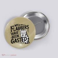 Funny Cat Meme My Flabbers Have Been Gasted Button thumb 0