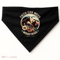 Faith Can Move Mountains USA-Made Doggie Bandana thumb 0