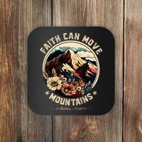 Faith Can Move Mountains Coaster thumb 0