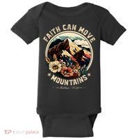 Faith Can Move Mountains Baby Bodysuit thumb 0