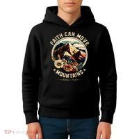 Faith Can Move Mountains Kids Hoodie thumb 4