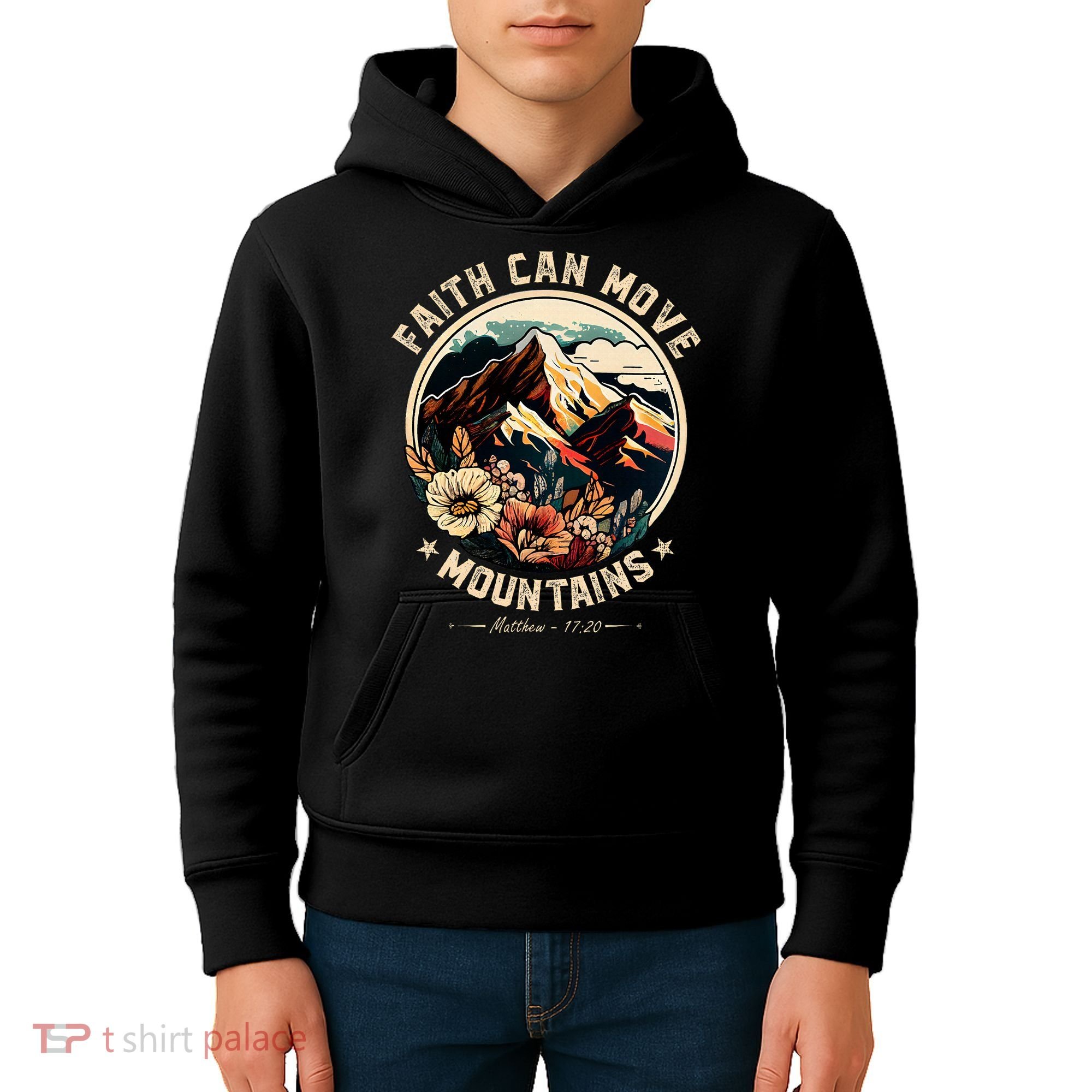 Faith Can Move Mountains Kids Hoodie