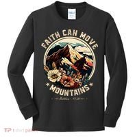 Faith Can Move Mountains Kids Long Sleeve Shirt thumb 0