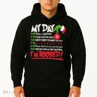 Funny Christmas My Day Im Booked Hoodie thumb 2