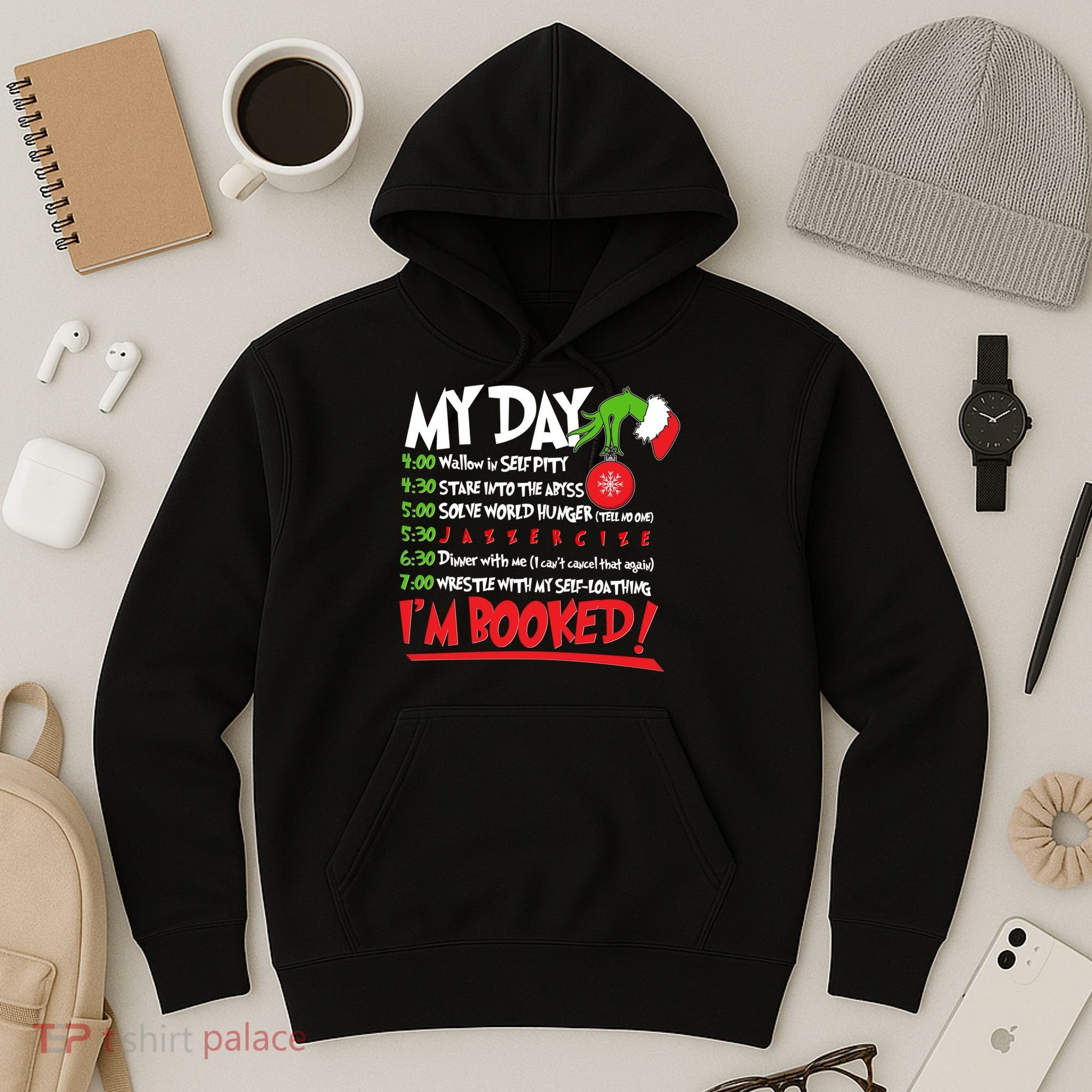 Funny Christmas My Day Im Booked Hoodie