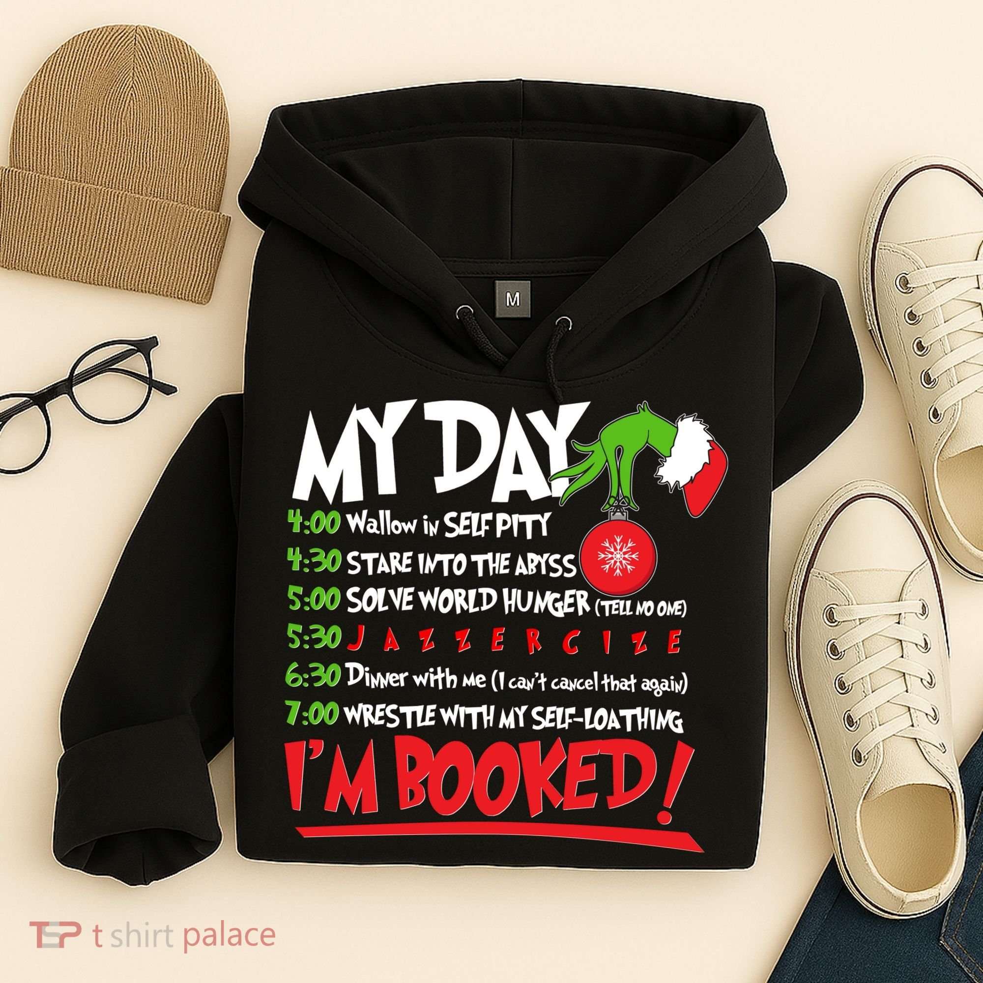 Funny Christmas My Day Im Booked Hoodie