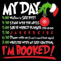 Funny Christmas My Day Im Booked Sweatshirt thumb 3