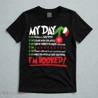 Funny Christmas My Day Im Booked T-Shirt thumb 5