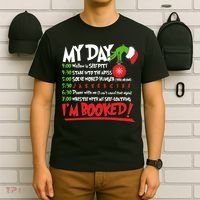 Funny Christmas My Day Im Booked T-Shirt thumb 6