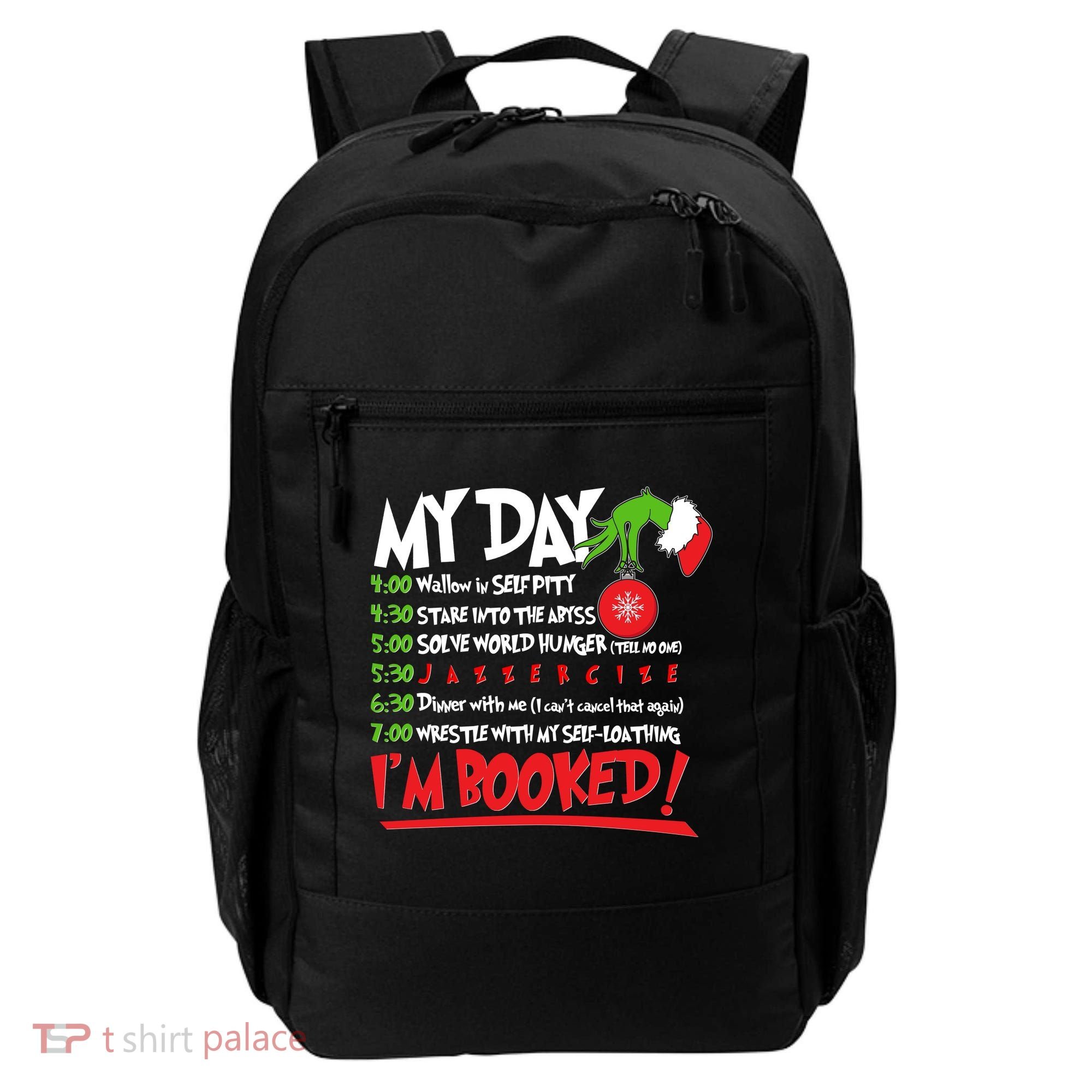 Funny Christmas My Day Im Booked Backpack