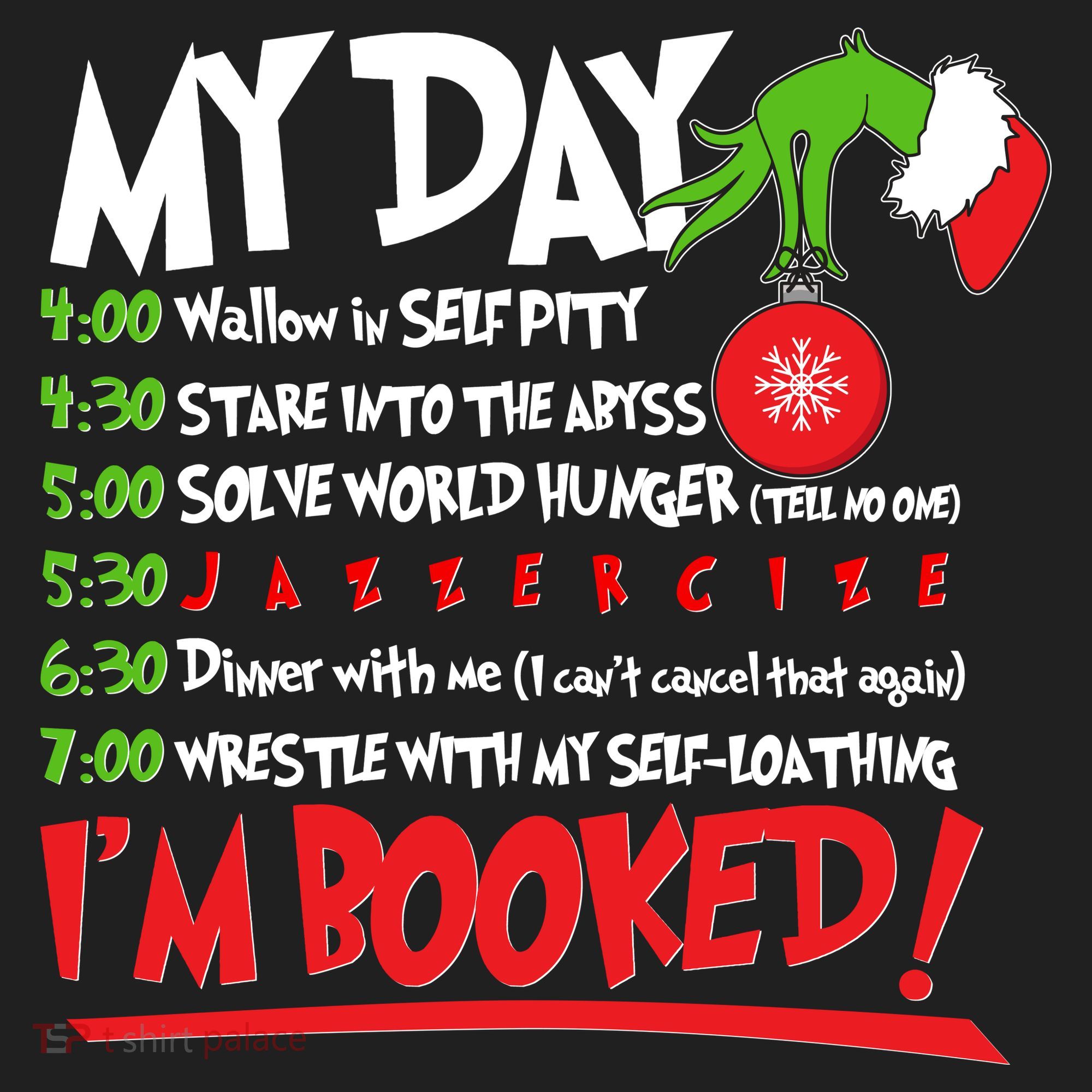 Funny Christmas My Day Im Booked Beanie