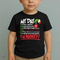 Funny Christmas My Day Im Booked Toddler T-Shirt thumb 2