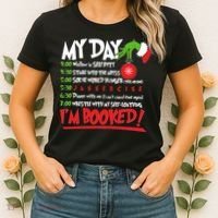 Funny Christmas My Day Im Booked Women's T-Shirt thumb 2
