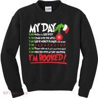 Funny Christmas My Day Im Booked Kids Sweatshirt thumb 0