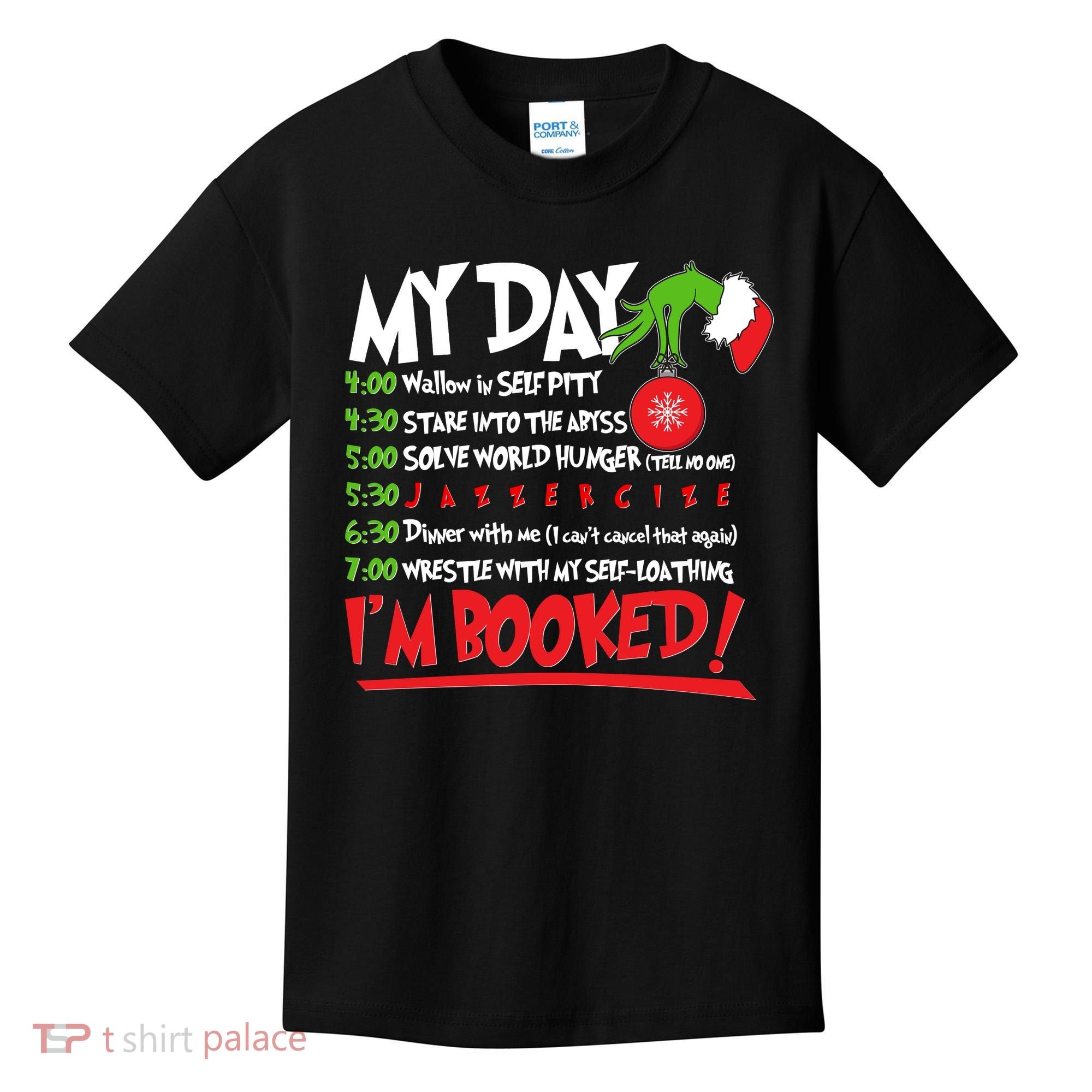 Funny Christmas My Day Im Booked Kids T-Shirt